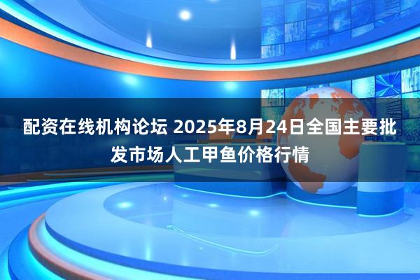 配资在线机构论坛 2025年8月24日全国主要批发市场人工甲鱼价格行情